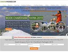 Tablet Screenshot of chardhampackages.com